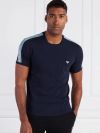Emporio Armani Lounge Logo Trim T-Shirt - Navy/Sage