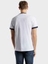 Pretty Green Tilby Ollier Tipped T-Shirt - White