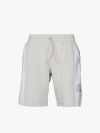 EA7 Emporio Armani Cotton Blend Tonal Shorts - Oyster Mushroom