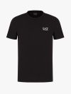 EA7 Emporio Armani Core Identity White Logo T-Shirt - Black