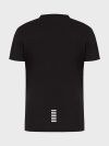 EA7 Emporio Armani Core Identity White Logo T-Shirt - Black