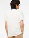 Lacoste Cotton Piqué Smart Paris Polo Shirt - Flour/Navy Blue