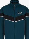 EA7 Emporio Armani Athletic Colour Block Tracksuit - Black/Green