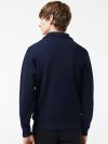 Lacoste Zip Stand Up Collar Sweatshirt - Navy Blue