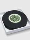Pretty Green Vinyl Record Coaster Set - Black 