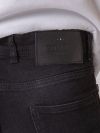 Belvotti Milano Distress Splatter Slim Denim Jeans - Black Wash