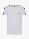  Emporio Armani Lounge Tape Crew T-Shirt - White