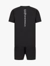  EA7 Emporio Armani Dynamic Athlete T-Shirt & Shorts Set - Black