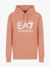 EA7 Emporio Armani Visibility Cotton Hooded Sweatshirt - Cafe Creme