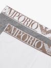 Emporio Armani 2 Pack Endurance Trunks - White/Dark Grey 