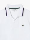 Lacoste Tipped Collar Polo Shirt - White