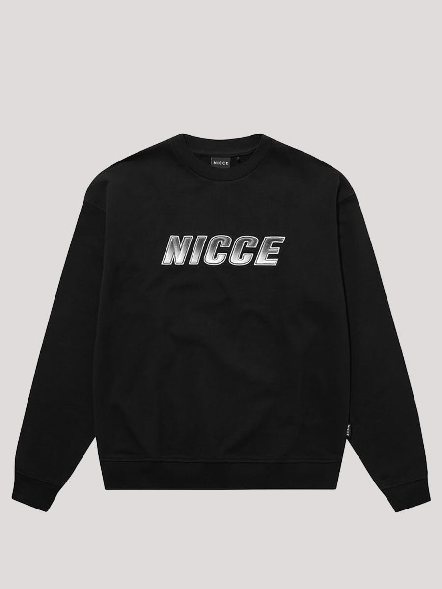 Nicce Arran O/S Sweatshirt - Black 