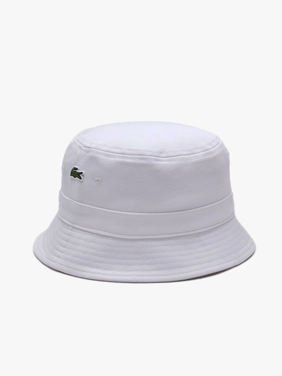 Lacoste Cotton Bob Bucket Hat - White