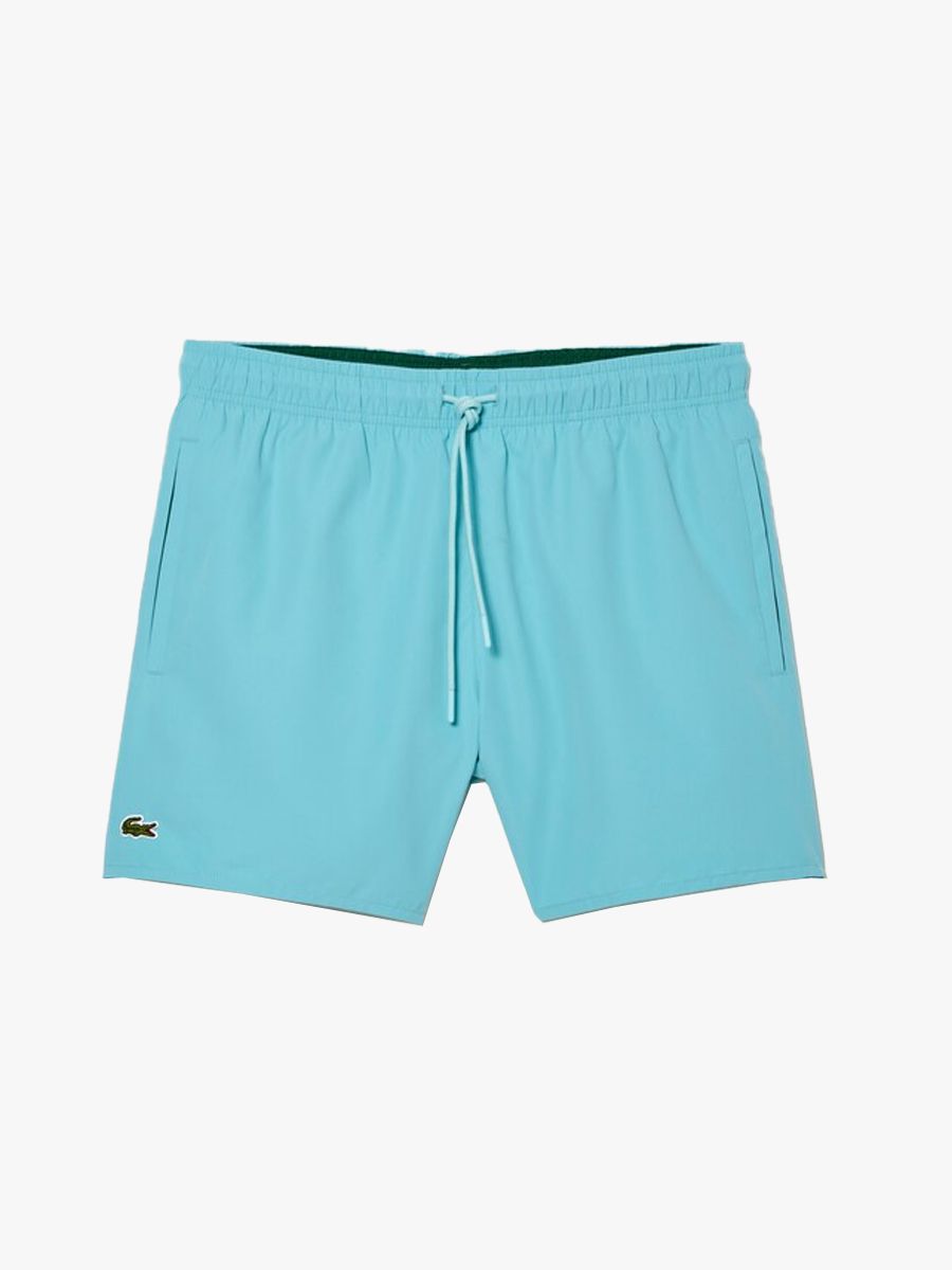 Lacoste Light Quick Dry Swim Shorts - Turquoise/Green