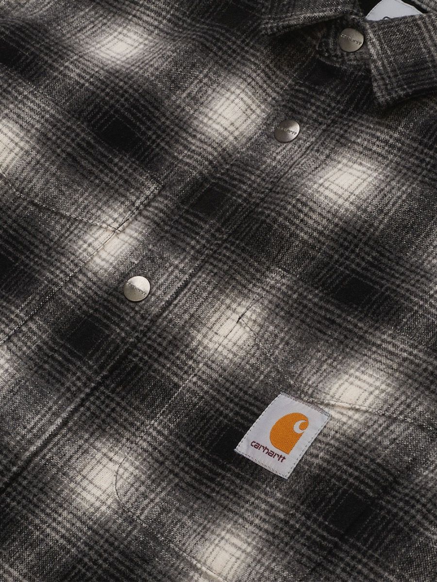 Carhartt WIP Lashley Shirt Jacket - Black Check | Spiralseven