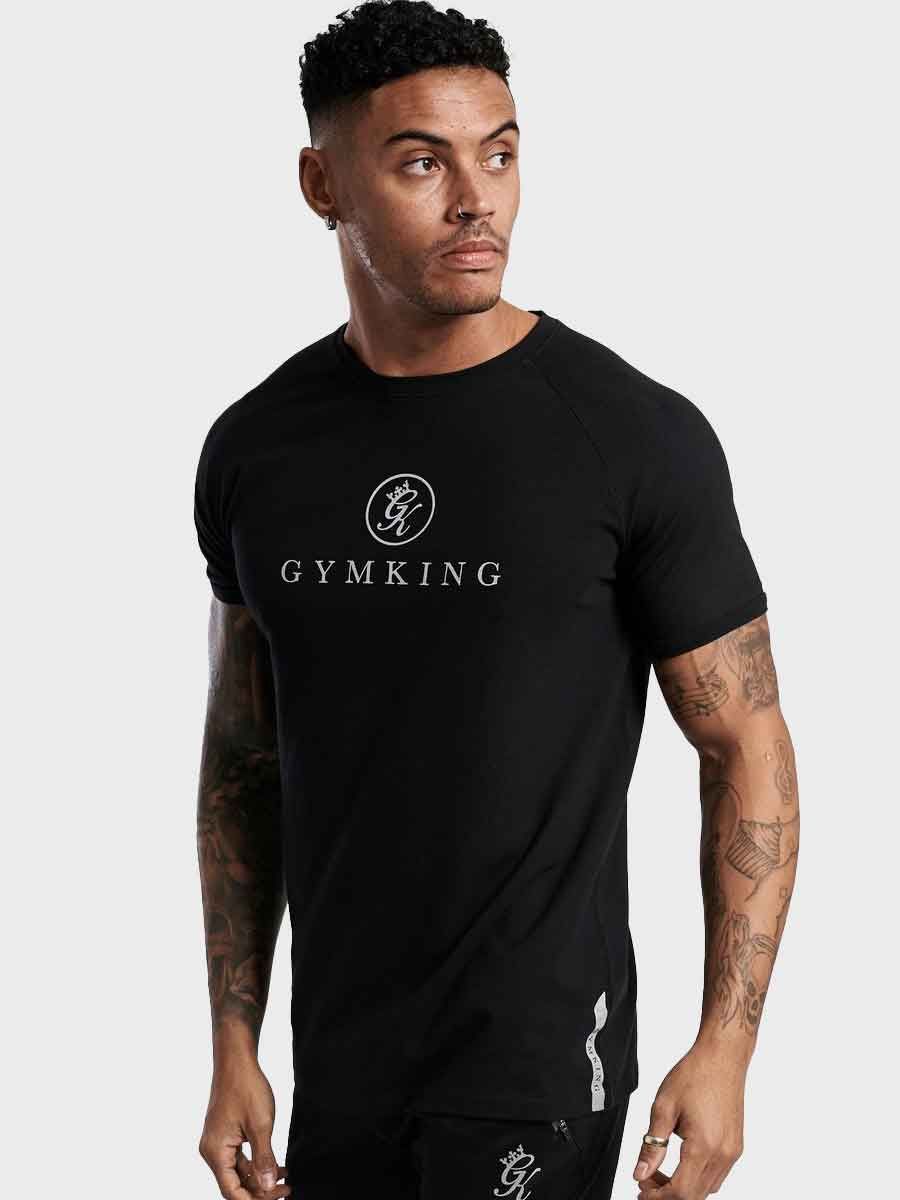 burden Emotion dramatic Gym King Sport Logo T-Shirt - Black | Spiralseven