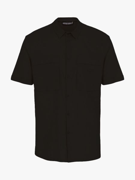 Emporio Armani Beach Woven Shirt - Black