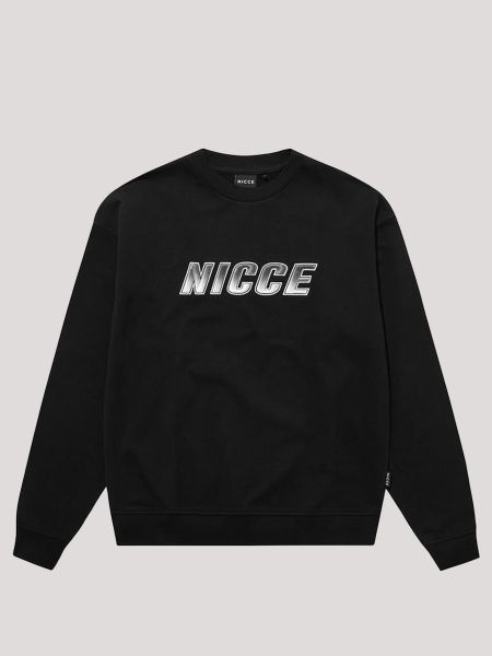 Nicce Arran O/S Sweatshirt - Black 