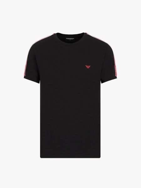 Emporio Armani Lounge Core Logo Band T-Shirt - Black 