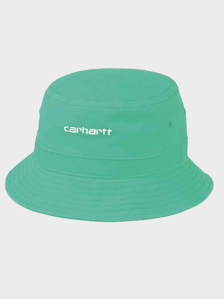 Carhartt WIP Script Bucket Hat - Bondi/White