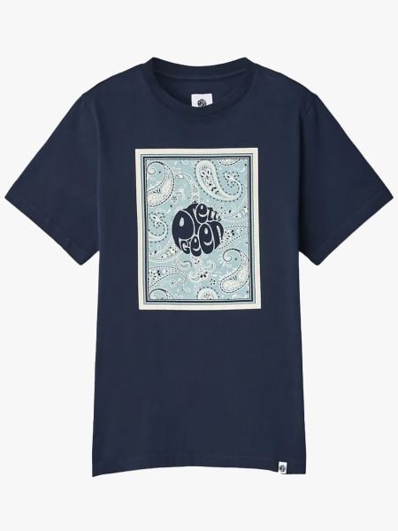 Pretty Green Eclipse Paisley Graphic T-Shirt - Navy