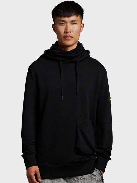 Lyle & Scott Casuals Face Covered Hoodie - Jet Black