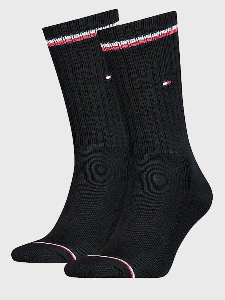 Tommy Hilfiger 2 Pack Iconic Socks - Black