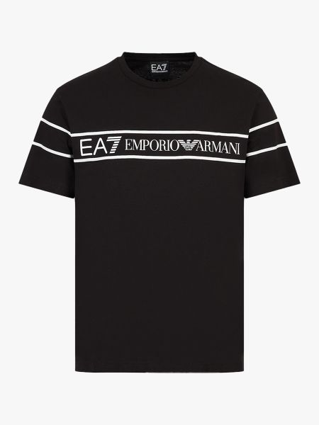 EA7 Emporio Armani Logo Series Tape T-Shirt - Black