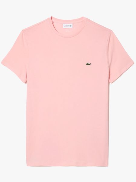 Lacoste Crew Neck Jersey T-Shirt - Rose Pink