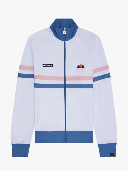 Ellesse Rimini Track Top Jacket - White/Blue/Light Pink