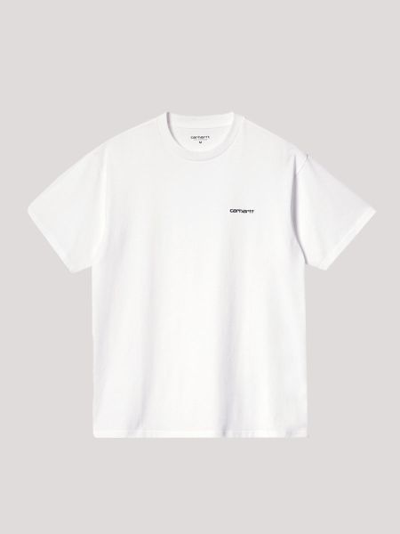 Carhartt WIP Script Embroidery T-Shirt - White 