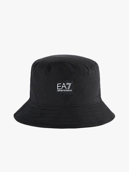 EA7 Emporio Armani Woven Logo Bucket Hat - Black