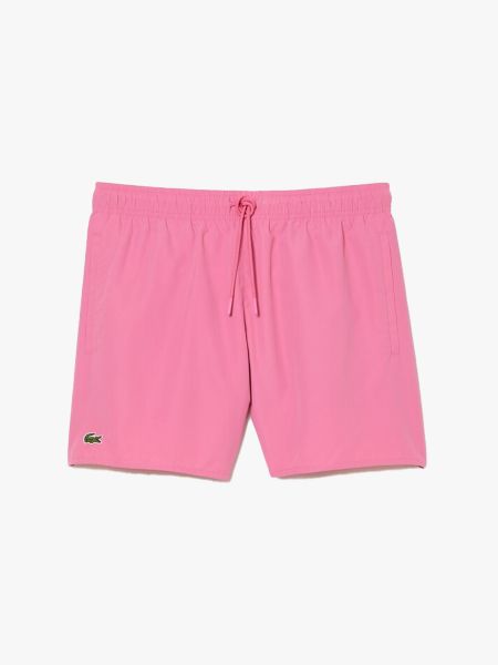 Lacoste Light Quick Dry Swim Shorts - Pink/Green