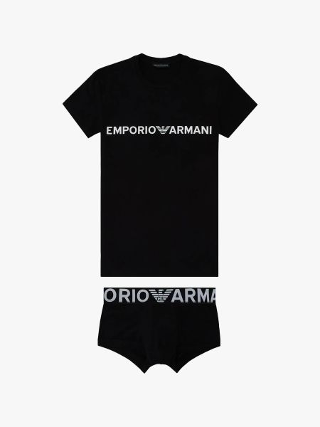 Emporio Armani Lounge 2 Piece Set - Black/White