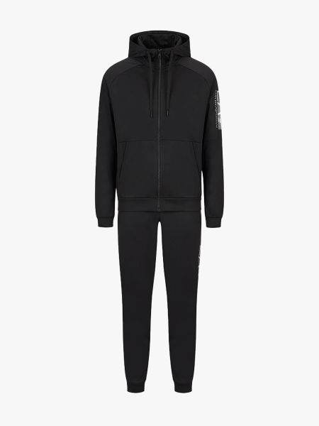 EA7 Emporio Armani Visibility Recycled Fabric Tracksuit - Black 