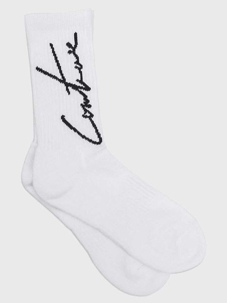 The Couture Club Signature Socks - White