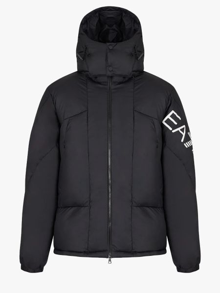 EA7 Emporio Armani Winter Hooded Padded Jacket - Black