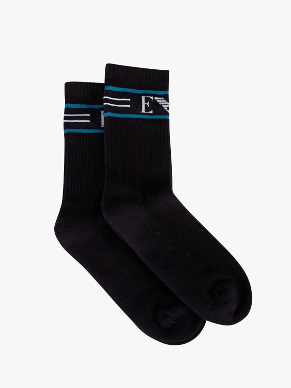 Emporio Armani 2 Pack Knitted Socks - Black