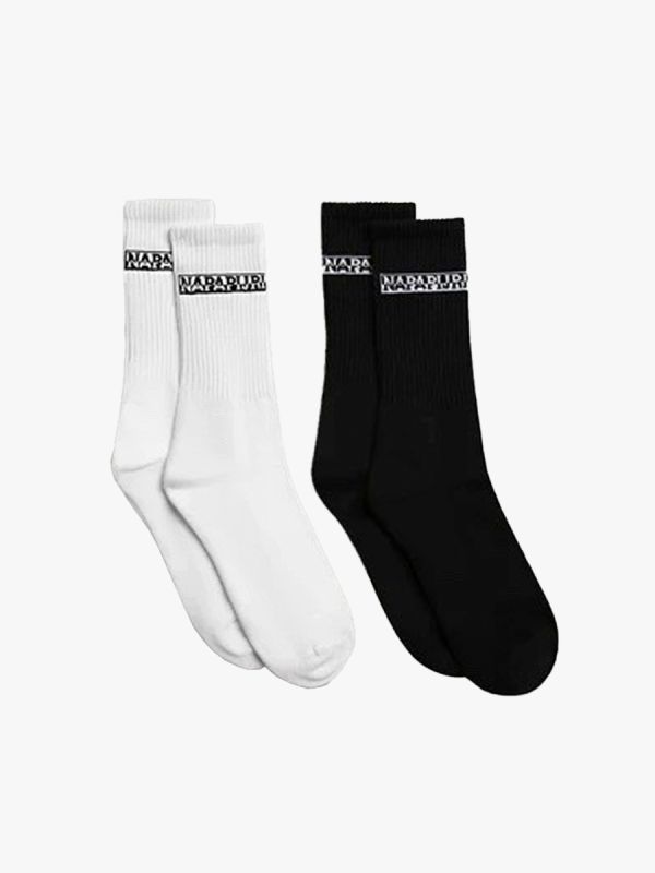 Napapijri 2 Pack Box Socks - Black/White
