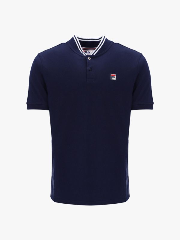 Fila Volley Baseball Collar Polo Shirt - Peacoat