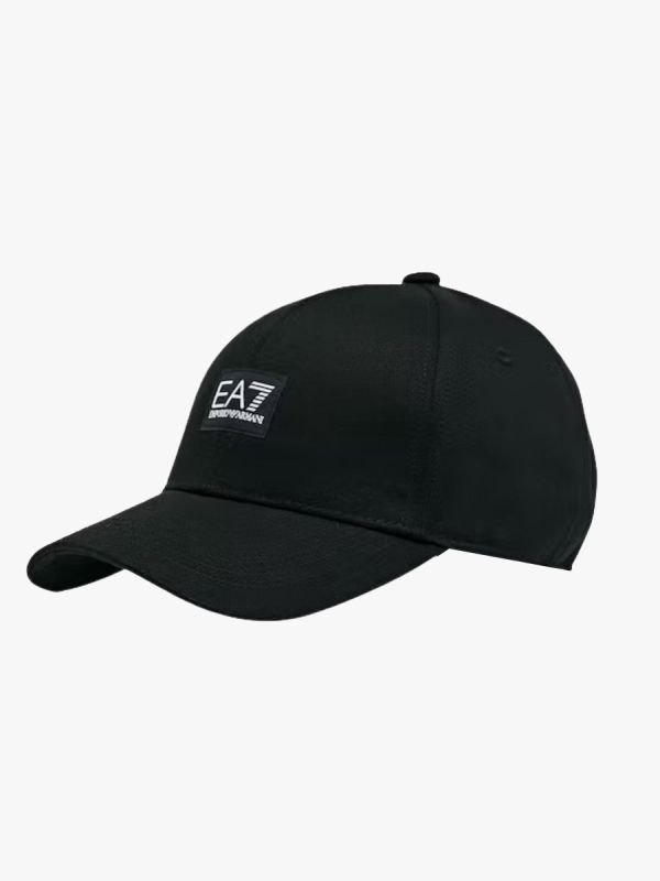 EA7 Emporio Armani Recycled Fabric Baseball Cap - Black