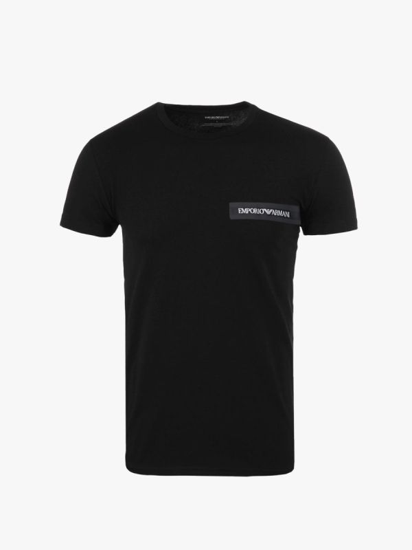 Emporio Armani Beachwear Crew Neck T-Shirt - Black