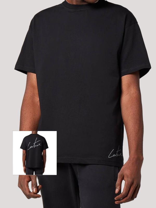 The Couture Club Signature Reflective T-Shirt - Black