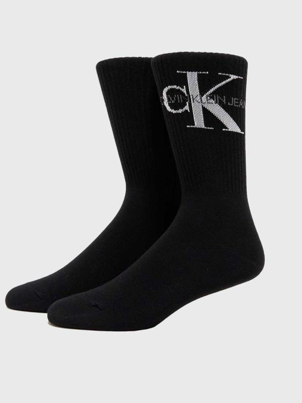 Calvin Klein Jeans 1 Pair Logo Socks - Black - One size