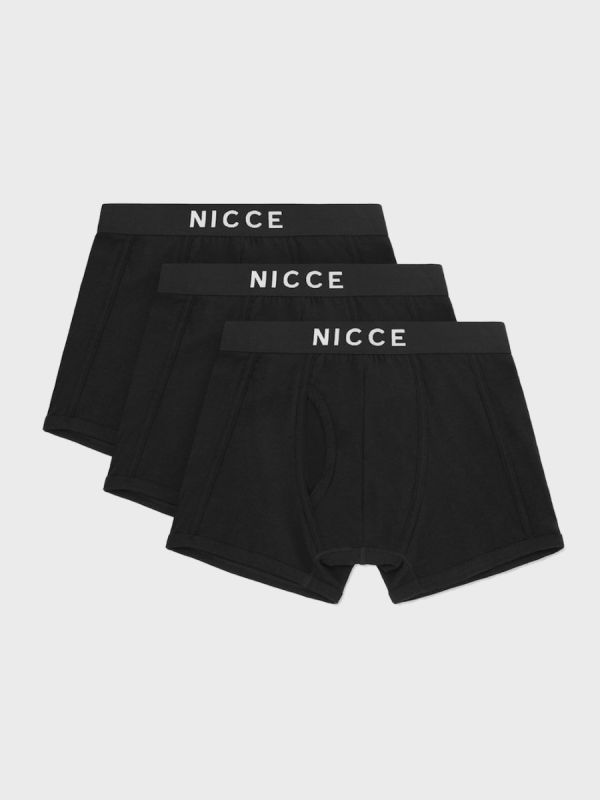 Nicce 3 Pack Cubar Boxers - Black