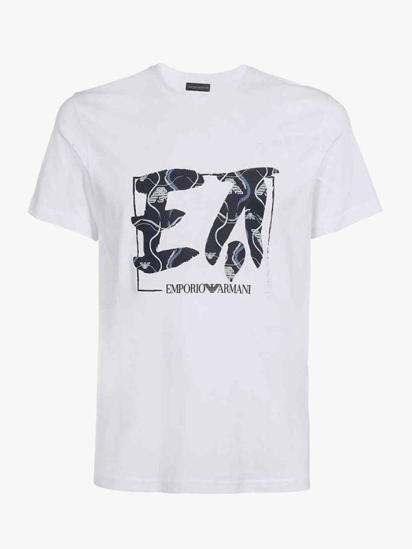 Emporio Armani Beach EA Print T-Shirt - White