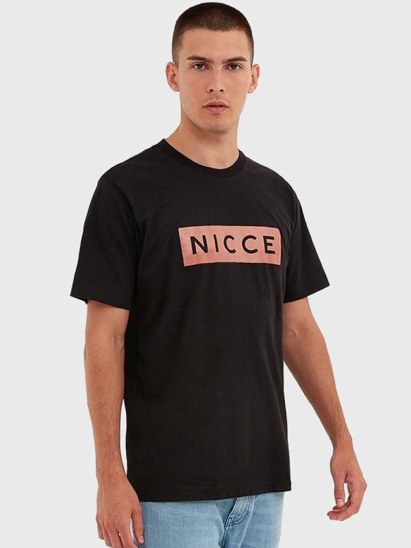 Nicce Emblem T-Shirt - Black/Cedarwood