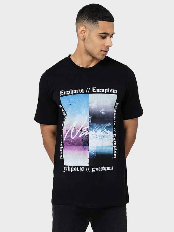 Nimes Euphoria Graphic T-Shirt - Black
