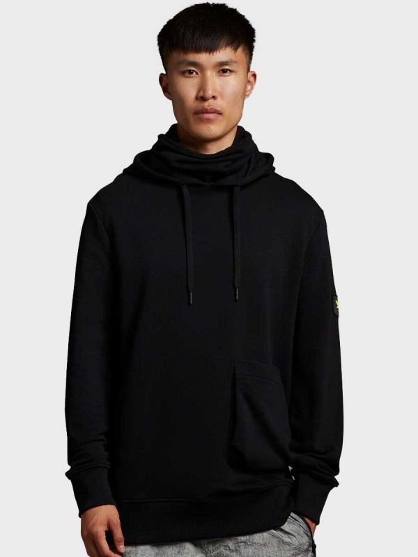 Lyle & Scott Face Covered Hoodie - Jet Black