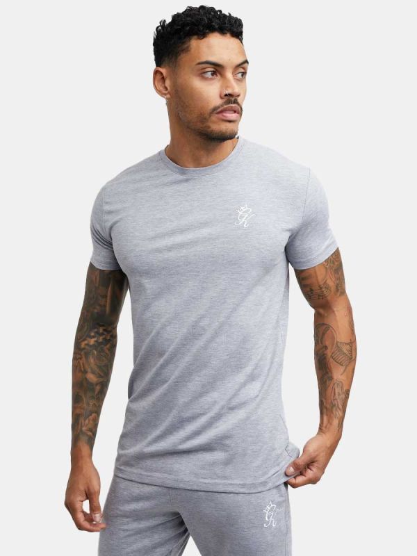Gym King Origin T-Shirt - Grey Marl